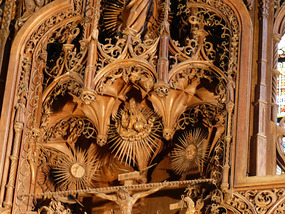 Close up of altar