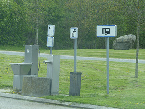 Fresh water and dump station at Danish Services