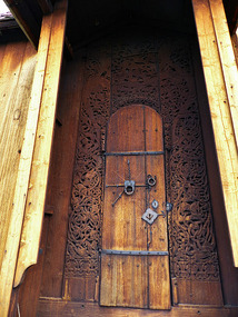 Stave church doorway