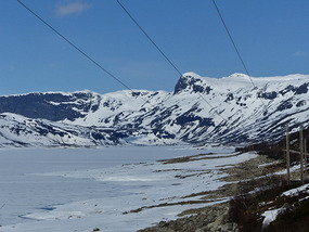 Frozen lake