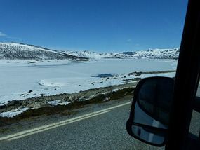 Frozen lake