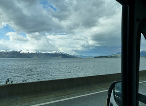 Long view down fjord