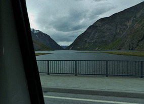 Approaching ferry terminal