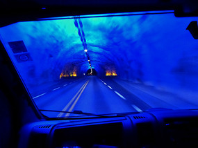 Lights in 'cavern'