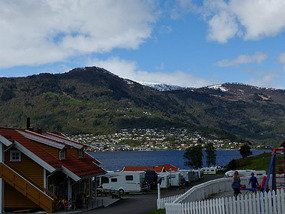 from campsite to Sogndal