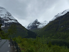Site of landslide