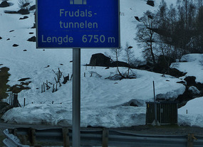One of the tunnels