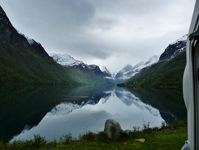 Our pitch at campsite