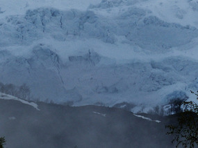 Part of glacier from campsite