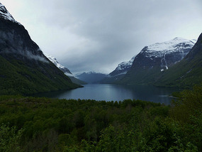 Site of landslide