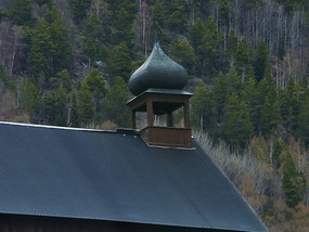 barn with belltower