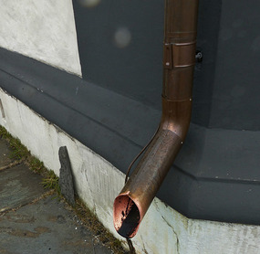 Copper downpipe