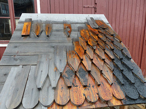 Wooden shingles