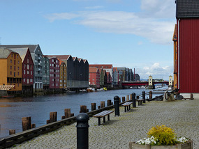 Looking across river