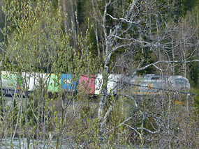 Long distance goods train