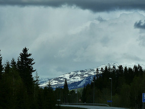 Snow and cloud