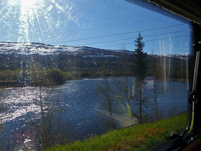 Overnight spot -river in morning sun