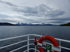 On ferry