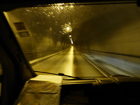 In tunnel