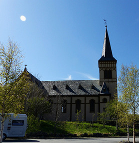 Kabelvag church- holds 1000