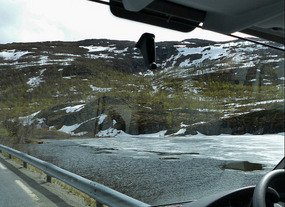Frozen lake