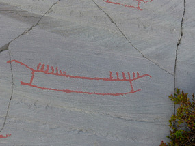Painting - boat/sledge