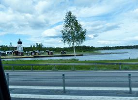 Quay on lake.
