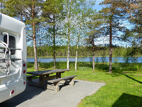 overnight site with the truckers