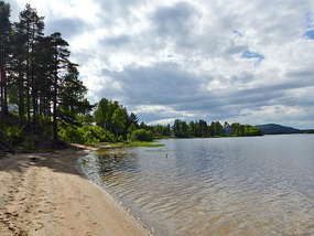 Lake by campsite