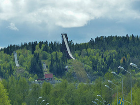 view-Ski jump- Swedish resort