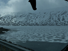 Frozen lake