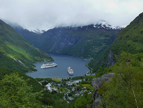 Looking back, from way up 