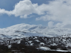 Mountains in the sun