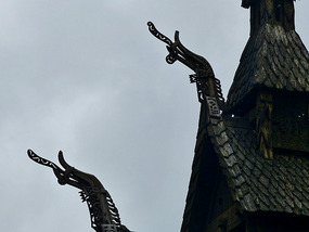 Detail-borgrund Stavkirke