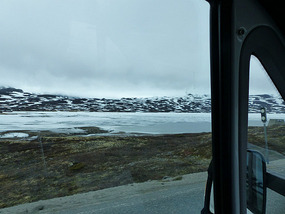 Frozen lake