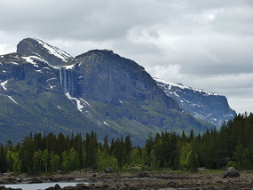 Waterfall from distance