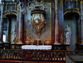 Altar and pulpit - women's view