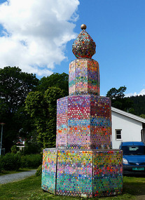 made by schoolchildren- is plastic mosaics