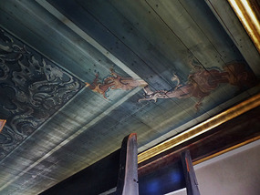 painted ceiling