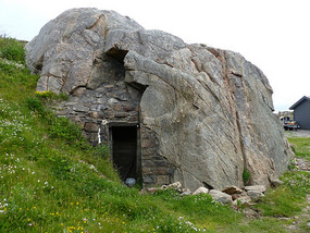 Blasted rock