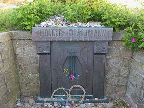 Grave of local artist/poet