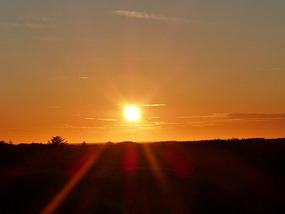 Promise of good midsummer sunset