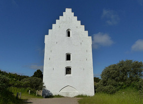 Tower of buried church