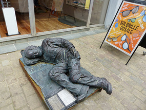 Homeless statue