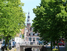 Distant view of Cheese market-Alkmaar