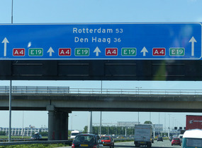 Five lanes of motorway