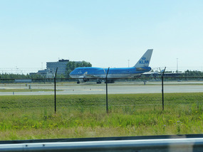 Road right by runway- ready for take-off!