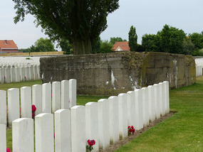 Another blockhouse among the graves