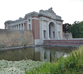 Menin gate from moat side