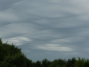 Strange storm clouds